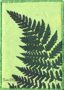 Green On Green Barbara Kayie Smith Sparta WI silk screen on fabric
